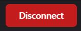 A connected account showing the red Disconnect button