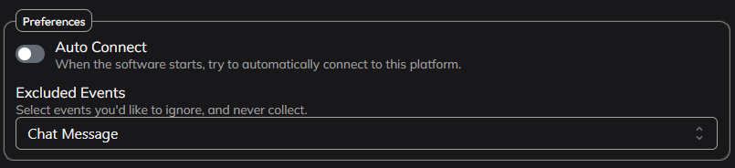 The Joystick.TV account settings window