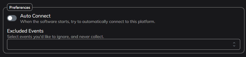 The Streamlabs account settings window